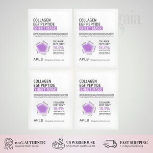 APLB Collagen EGF Peptide Sheet Mask 25ml (4 Sheets) – Firming Hydrating Care